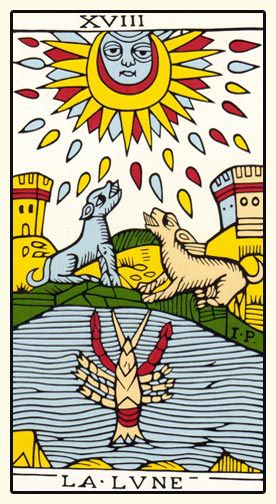 18 - La lune - tarot